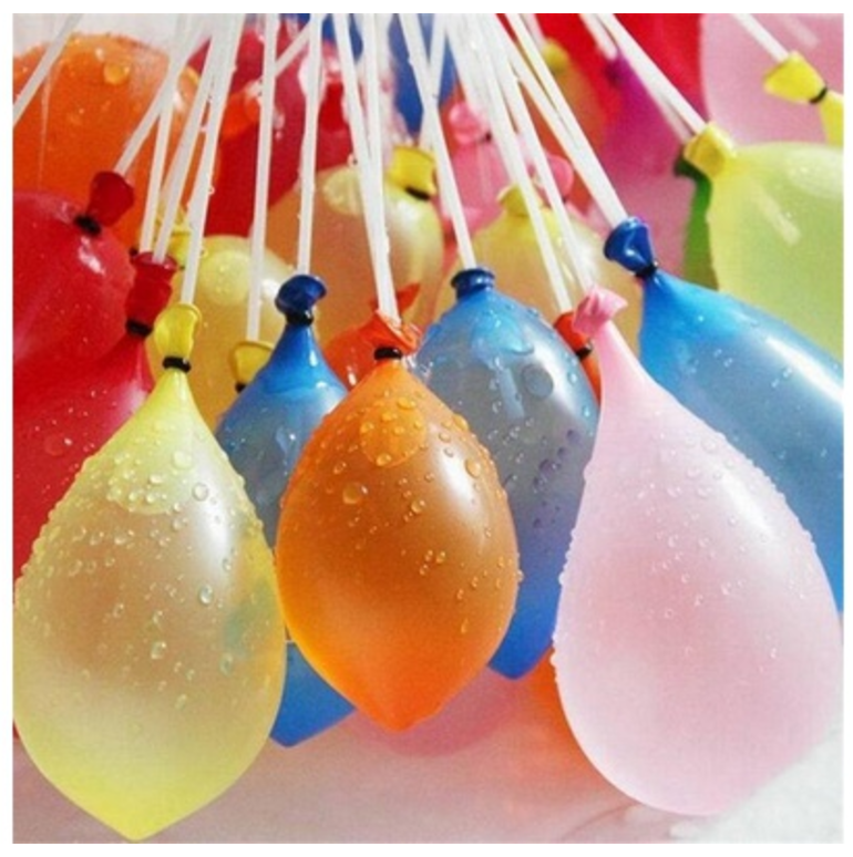 3 Sets Total 111 Pcs Summer Outdoor Party Prank Water Balloon Bombs Happy Children Playing in the Water Toys Colour Multicolor